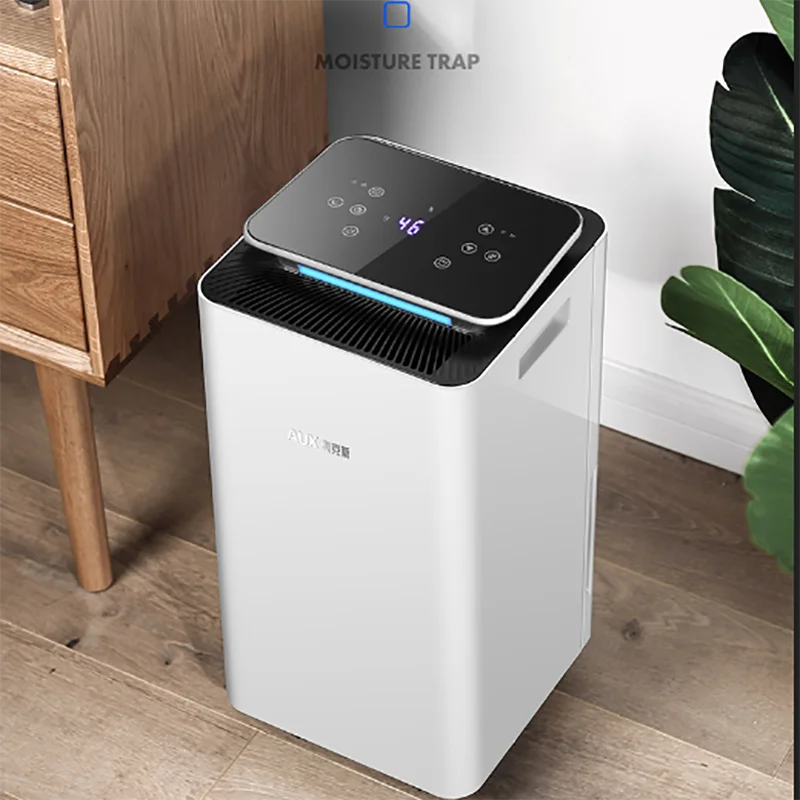 Intelligent Dehumidifier Dehumidifier for Home Air Moisture Absorber Dryer Negative Ion Purifier 10L/D Mute Timing Touch Screen