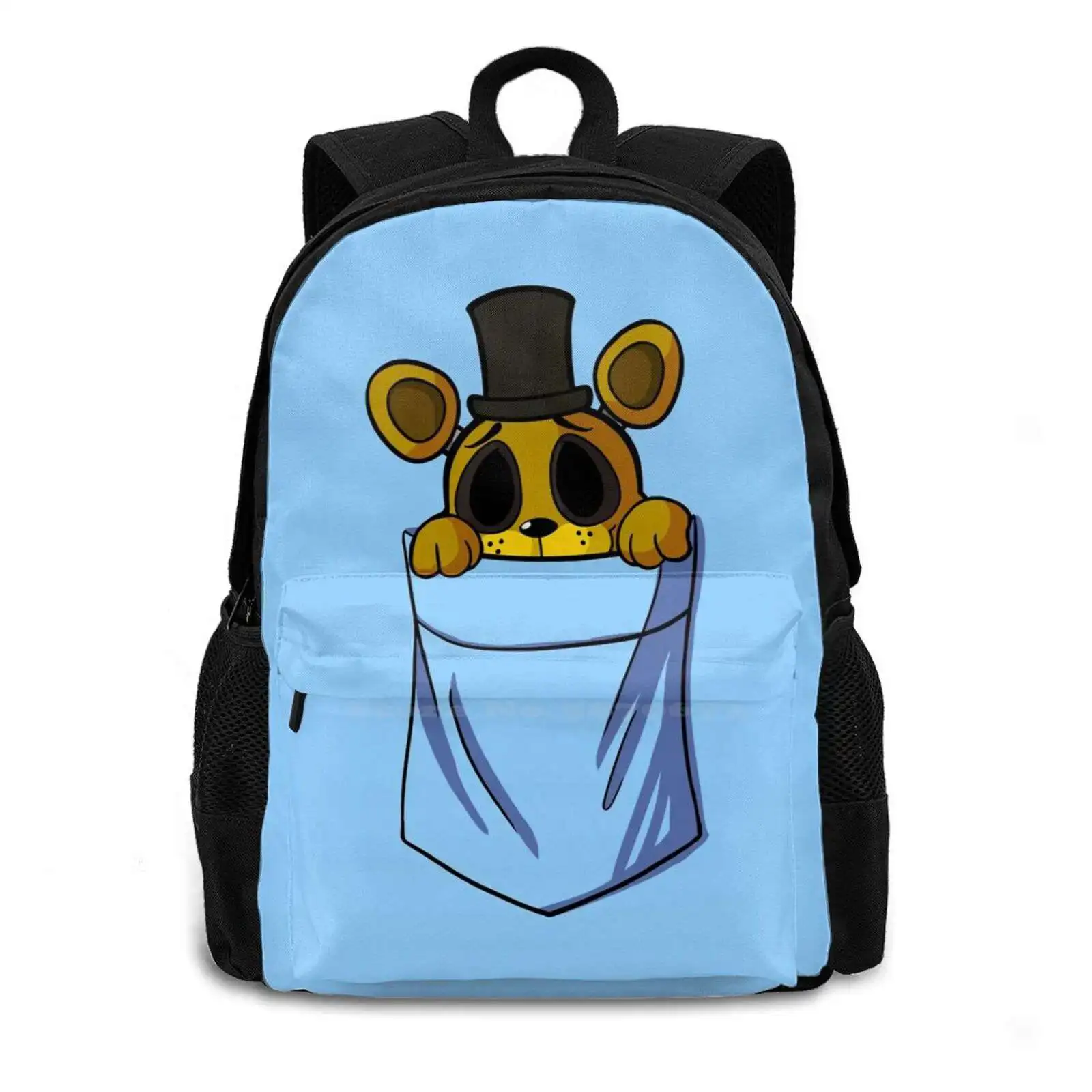 Golden In My Pocket Hot Sale Schoolbag Backpack Fashion Bags Fnaf Golden Endo Chica Foxy Bonnie Fn F Five Nights At Golden