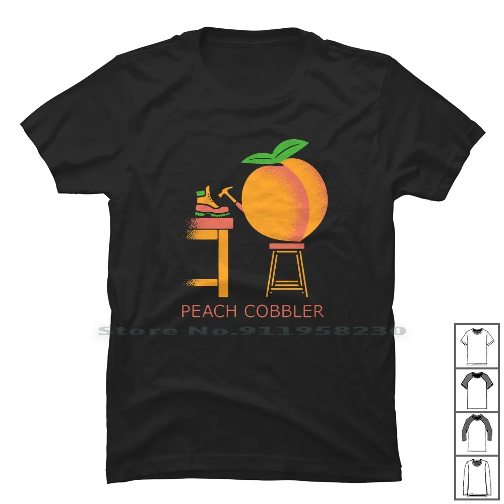 Peach Cobbler T Shirt 100% Cotton Beautiful Clothing Seller Trend Thing Peach Tage Cent New Hot End Age