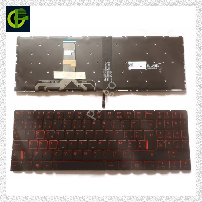 Nouveau engourdi ty Français Belgique Rétro-Éclairé Clavier pour Lenovo Légion Y520 Y520-15IKB Y720 Y720-15IKB R720 R720-15IKB 15 15IKB punFR