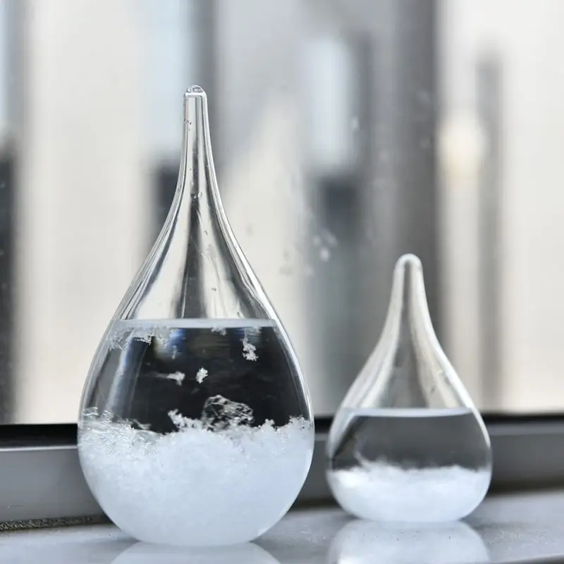 European Style Weather Forecasts Bottles Waterdrop Gifts Glass Storm Crafts Tabletop Decoration Storm Glass Miniatures