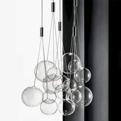 Cluster Pendant Light Nordic Glass Lamp Bar Pendant Lamp Random Bubble Pendant Light Home Decor Bathroom Pendant Lighting