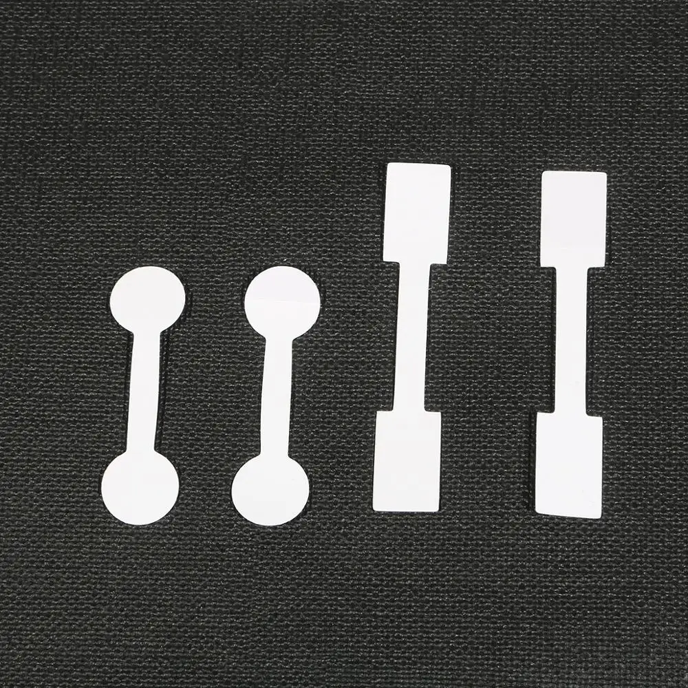 Wholesale 100 Pieces White Blank Price Tag Square Round Heads Paper Labels Sticker For Ring Necklace Bracelet Jewelry Display