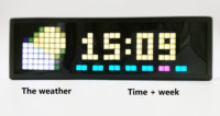 AWTRIX Full Color Pixel Digital Weather Station Table Clock WIFI Time Service ESP8266SNTP