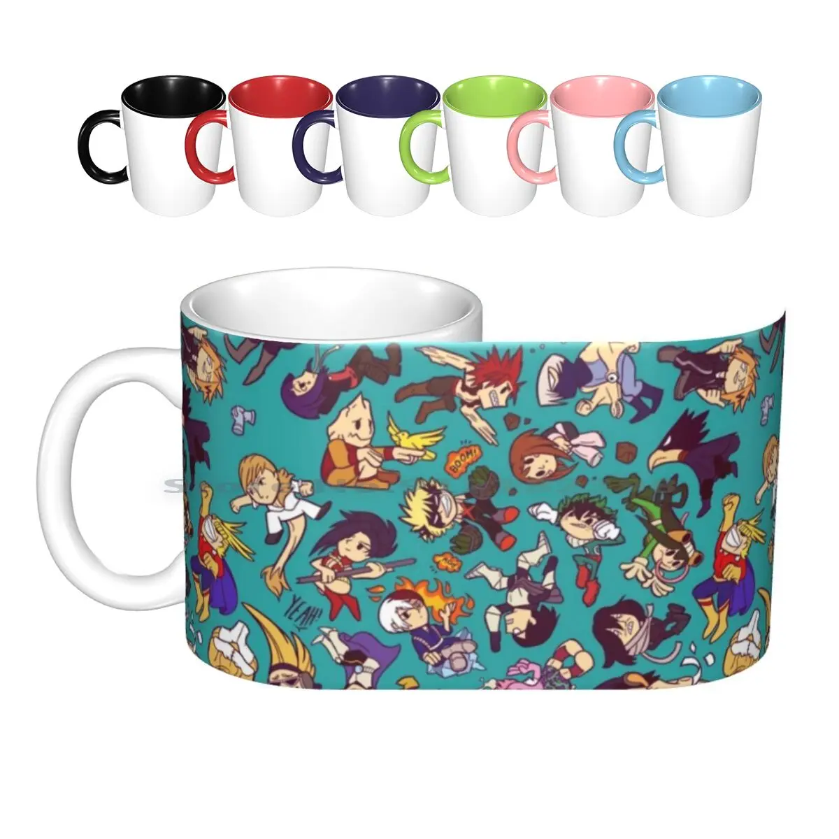 Plus Ultra Pattern Ceramic Mugs Coffee Cups Milk Tea Mug Boku No Hero Boku No Hero Academia Deku Bakugo Uraraka All Might Hero