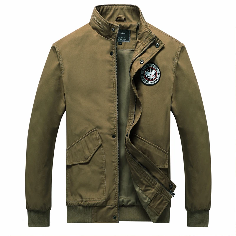 Men's New Jacket Male  khaki and army green colors men autumn coat plus size M-4XL jacket men NEWS COAT