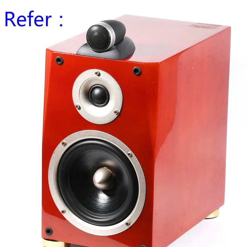 GHXAMP 25Core Superweeter مكبر صوت خارجي للسيارة 4OHM 20W لتعويض السائق الثلاثي للصوت المنزلي مع قاعدة 1 أزواج