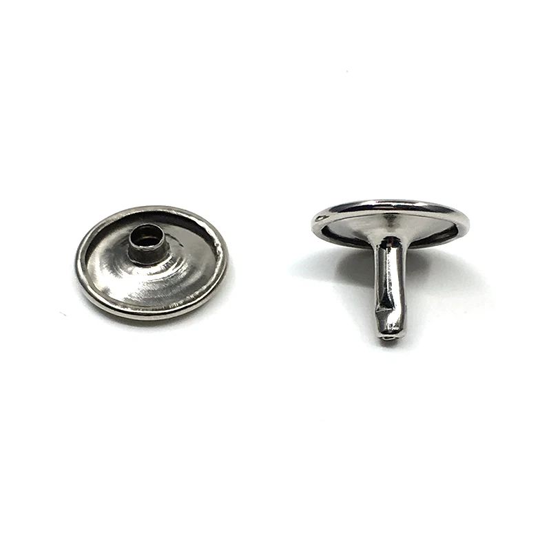 100sets Metal Double Cap Rivets Studs Round  Rivet for Leather Craft Bag Belt Clothing nails Shoes Pet Collar Decor Buttons