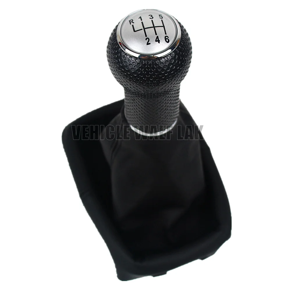 For VW Sharan 2001 2002 2003 2004 2005 2006 2007 2008 2009 2010 Car-Styling 5 / 6 Speed Car Gear Stick Shift Knob With Boot