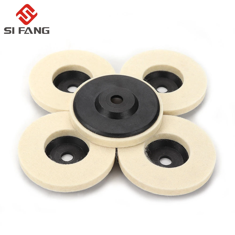 2inch/3inch Wool Polishing Wheel Polishing Pads Angle Grinder Wheel Felt Polishing Disc for Metal Marble Glass Ceramic