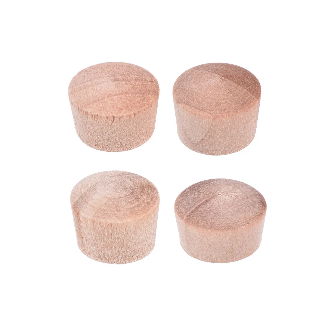 uxcell 50/100/200pcs Wood Button Plugs Cherry Hardwood Furniture Plugs Fit Hole Dia 9mm 10mm 11mm 12mm Decorative Look