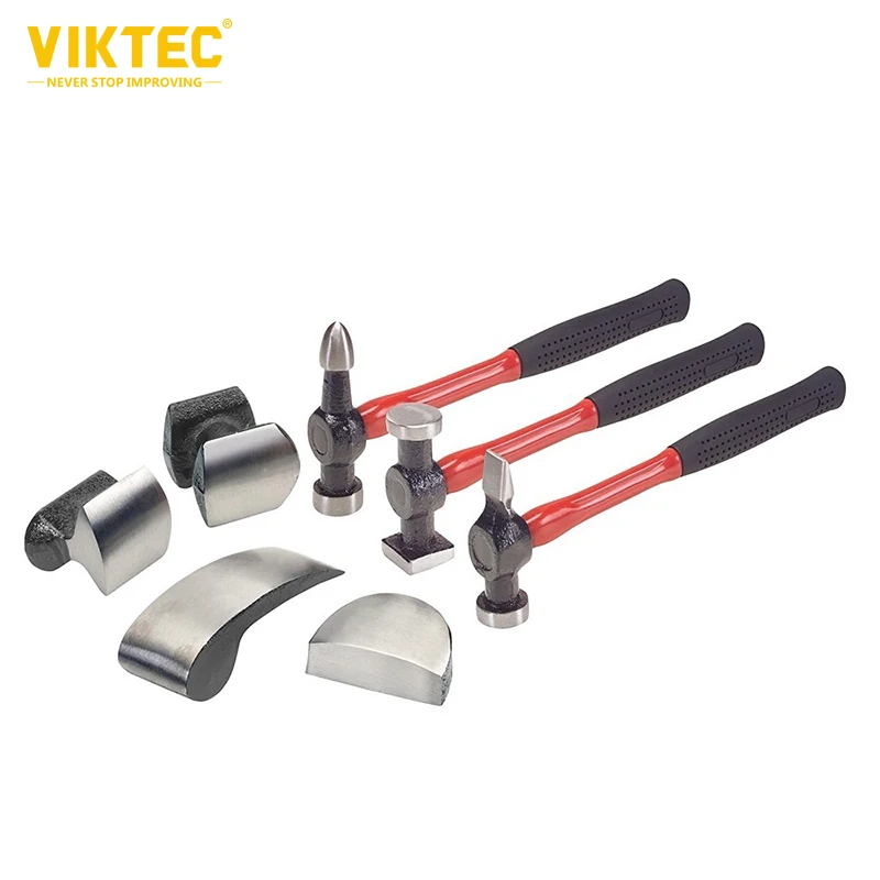 VT01202 Auto Body Repair Hammer and Dolly Set 7pcs Car Body Repair Tool for Dents