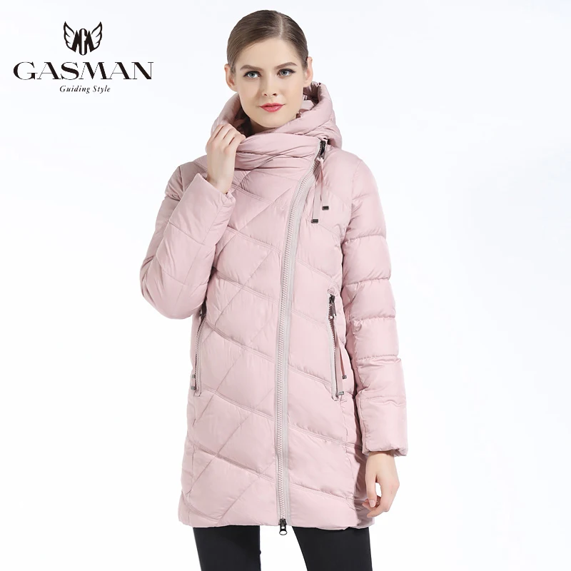 GASMAN 2022 Fashion Women Hooded Parka Down Winter Brand For Down Jacket Women Winter Thick Overcoat Women Jacets and Coat 18806