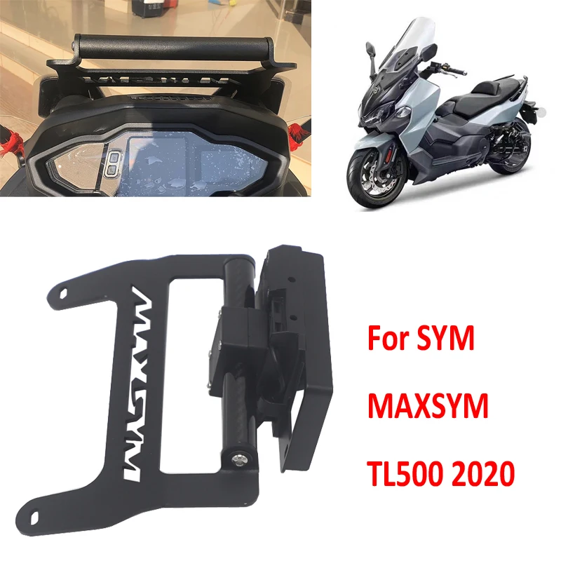 Front Phone Stand Holder Smartphone Phone GPS Navigaton Plate Bracket NEW 2020 Motorcycle For SYM MAXSYM TL 500 TL500