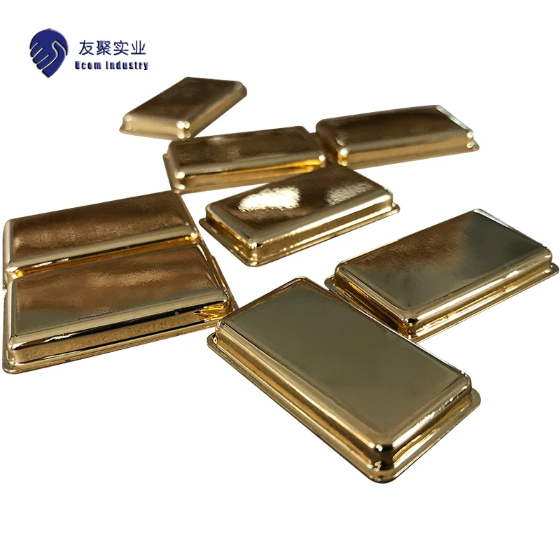 ISO factory stamping metal EMI shielding, gold shield cover in tray