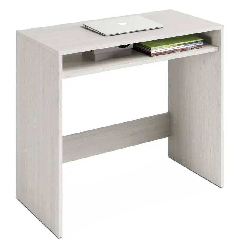 Desktop, computer table finished in white Color Alps, measures: 79x79x43 cm