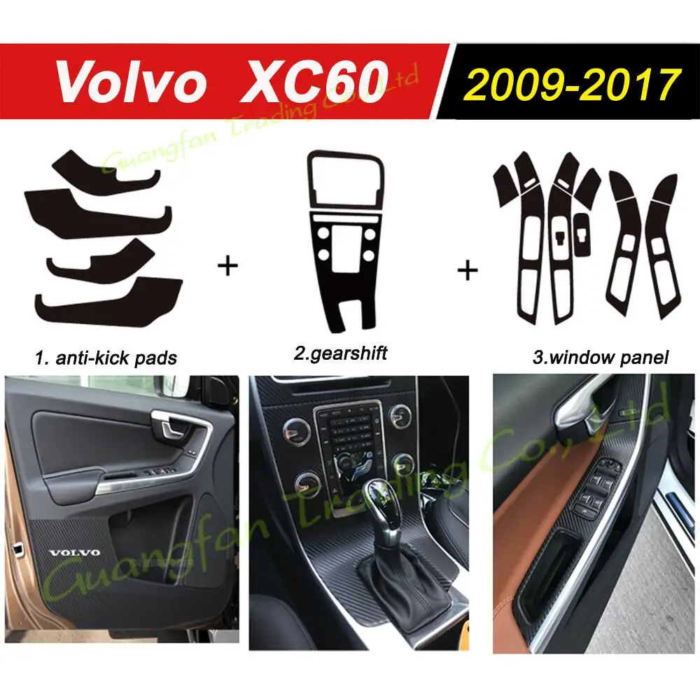 

Для Volvo XC60 V60 S60 S90 2009-2020 автомобильный Стайлинг 3D/5D углеродное волокно Автомобильный интерьер центральная консоль цветной молдинг стикер наклейка часть