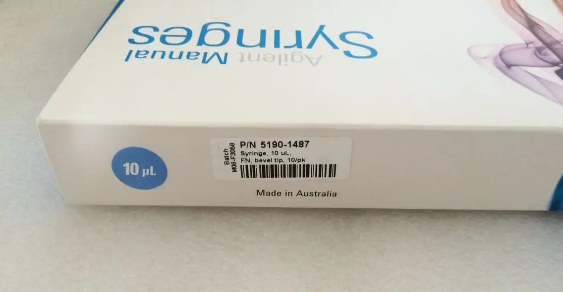 

For 5190-1487 Agilent 10ul Syringe 10.0uL, FN, 26Gbevel Tip, 10