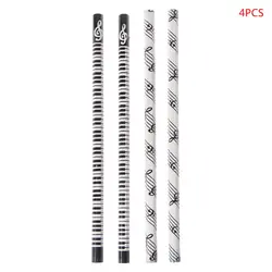 4pcs Musical Note Pencil HB Standard Pencil Music Stationery Piano Notes School Student Gift