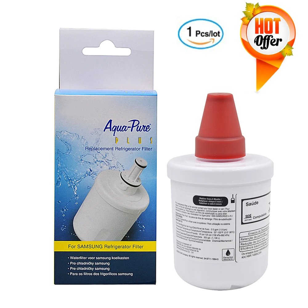 DA29-00003G Refrigerator Water Filter, Replacement for Samsung DA29-00003G, DA29-00003B, DA29-00003A, RS22HDHPNSR, (Pack of 1)