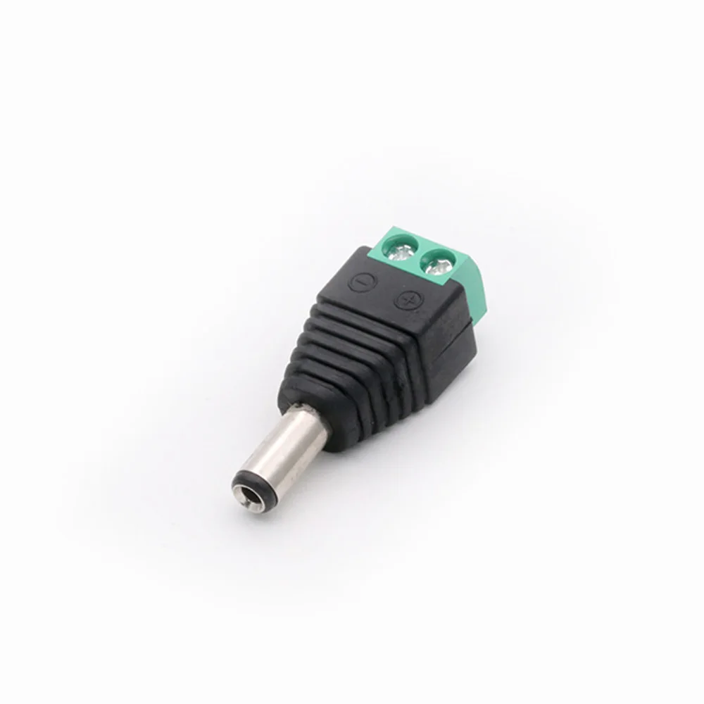 R Connector 1 pc Power DC Jack CCTV Video Balun 5.5*2.1mm DC Power Plug Terminals Connector Adapter