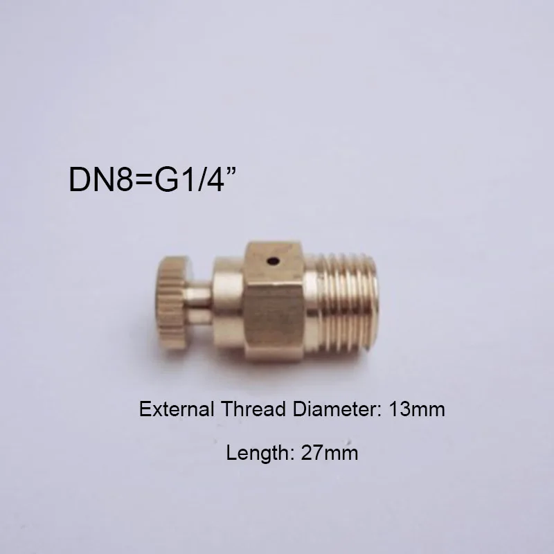 Brass Water Pump Exhaust Valve Accessories G1/4