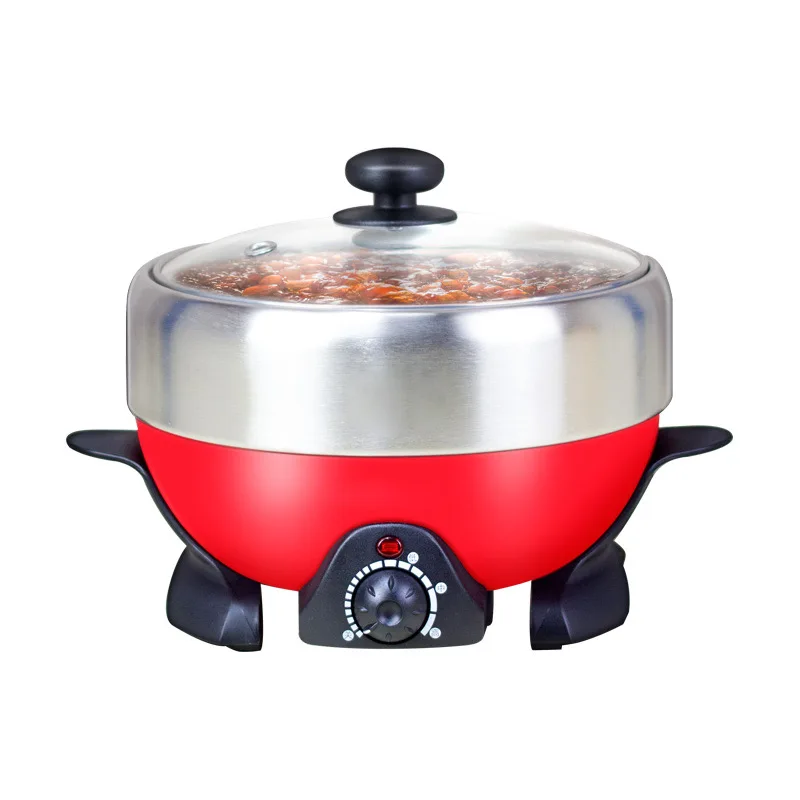 

Electric Hot Pot 2L Household Electric Grill Pans Non-stick Barbecue Pan 800W 220V Multi-function Food Cooking Machine Cooker