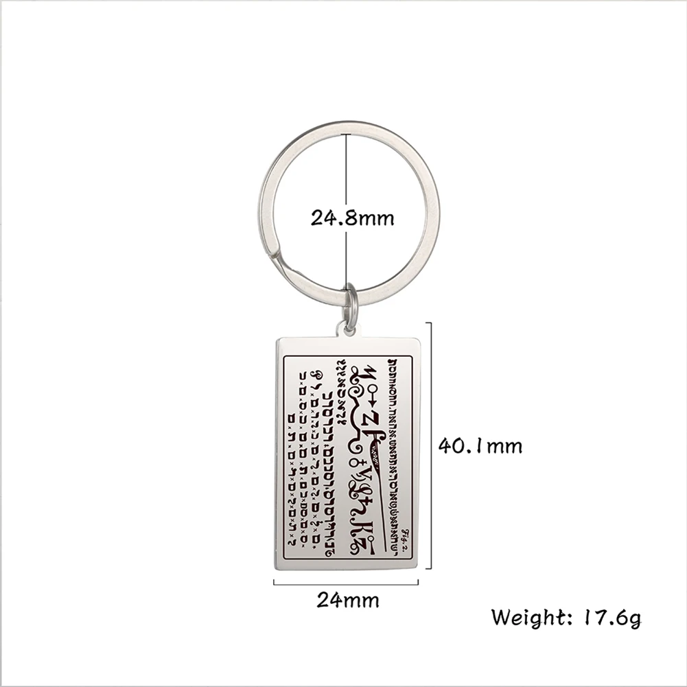 Cooltime Talisman von Reichtum Schlüssel bund Edelstahl 6. und 7. Bücher von Moses Amulett besten Freund Geburtstag Schmuck Geschenk – Detail 2