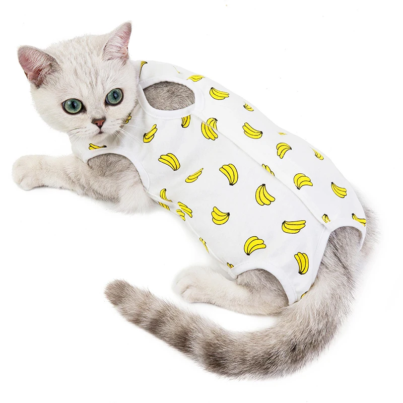 Cat Sterilization Suit Breathable Pet Recovery Suits Anti-Licking Surgery Recovery Vest Pets Care Clothes For Small Cat Dogs