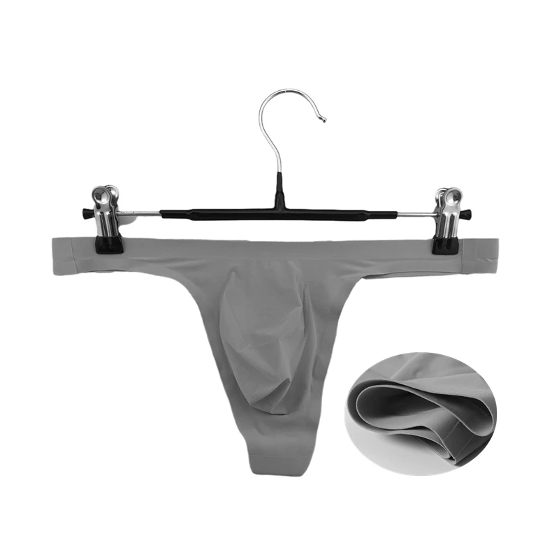 New Arrival Mens Thongs G Strings Gay Men Underwear Ultra-thin Ice Silk Bugle Pouch Underpants Sexy Lingerie Seamless G-strings