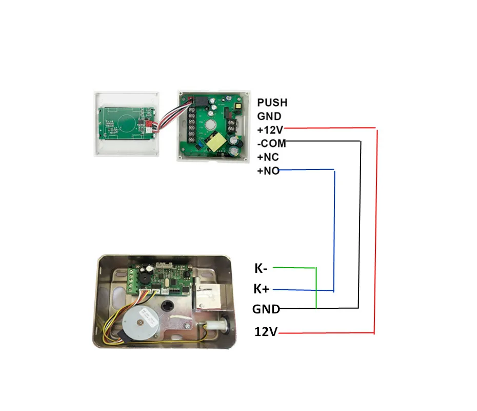 Homefong Door Lock Electronic For Video Door Phone System Door Access Control System 12V RFID Key fob Gate lock