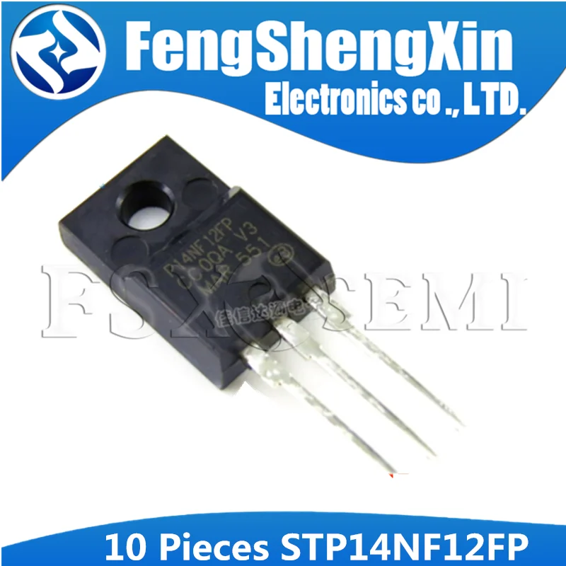 10PCS STP14NF12FP TO-220F STP14NF12 TO220F P14NF12FP P14NF12 TO-220