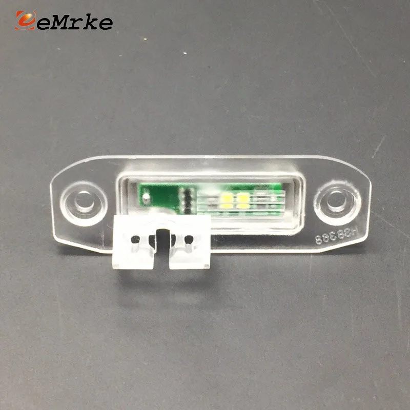 EEMRKE Car Rear View Camera Bracket Housing License Plate Lights Mount for Volvo S40 XC90 V50 C70 XC70 XC60 S80 S80L V70 V60 S60