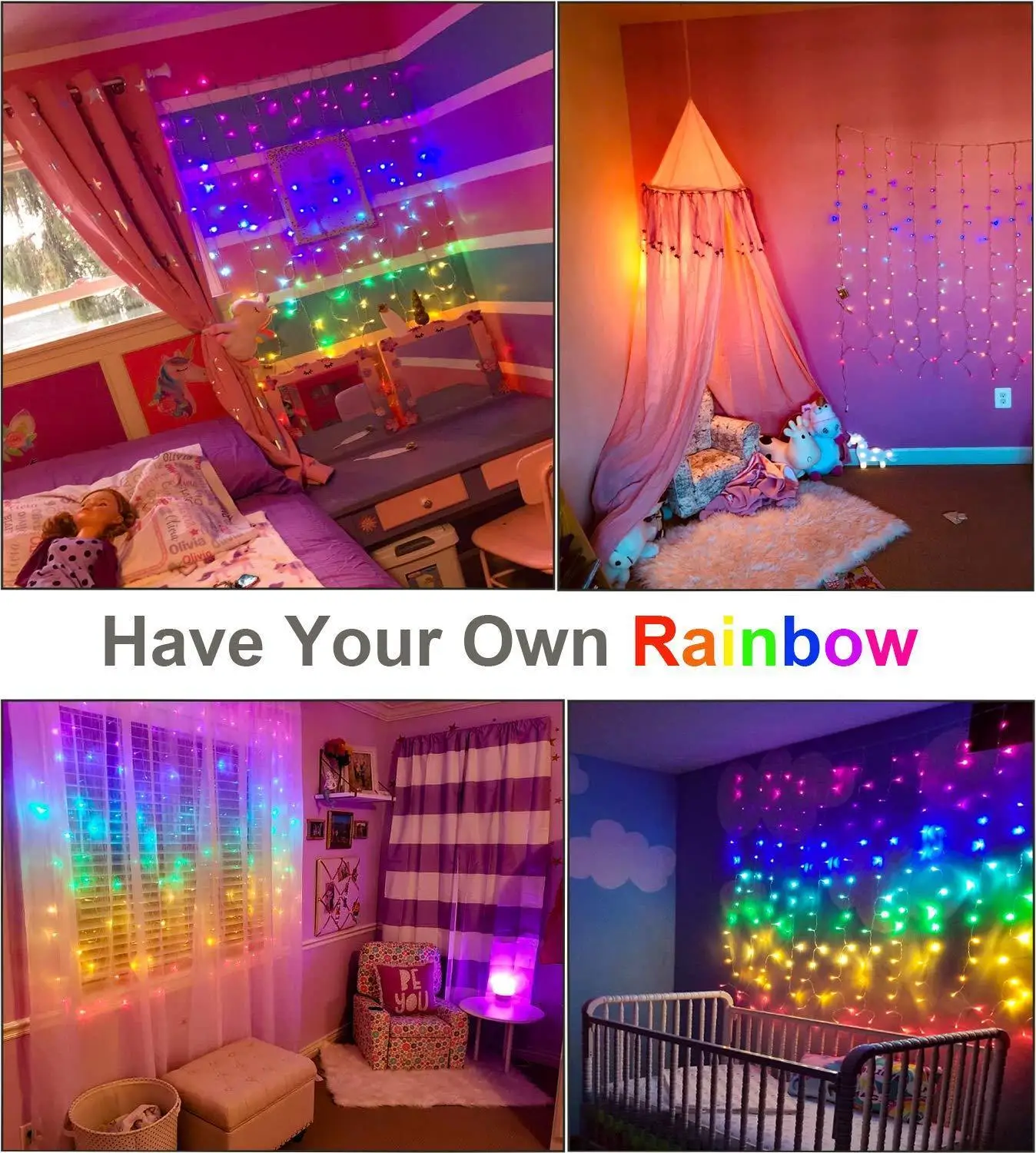 LED Rainbow Curtain Lights 6