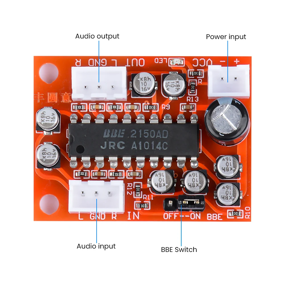 AIYIMA NJM2150 BBE Tone Preamplifier Board Sound Effect Exciter Improve Tweeter Bass DIY Amplifier Audio Home Theater