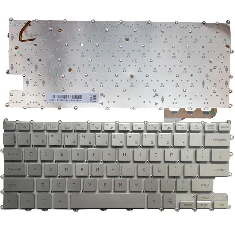 New US Laptop Keyboard For Samsung NP900X3N 900X3N US Keyboard Sivler