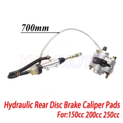 Hydraulic Rear Disc Brake Caliper System + Pads For 150cc 200cc 250cc ATV Quad Dirtbike zongshen loncin lifan taotao ATV quad
