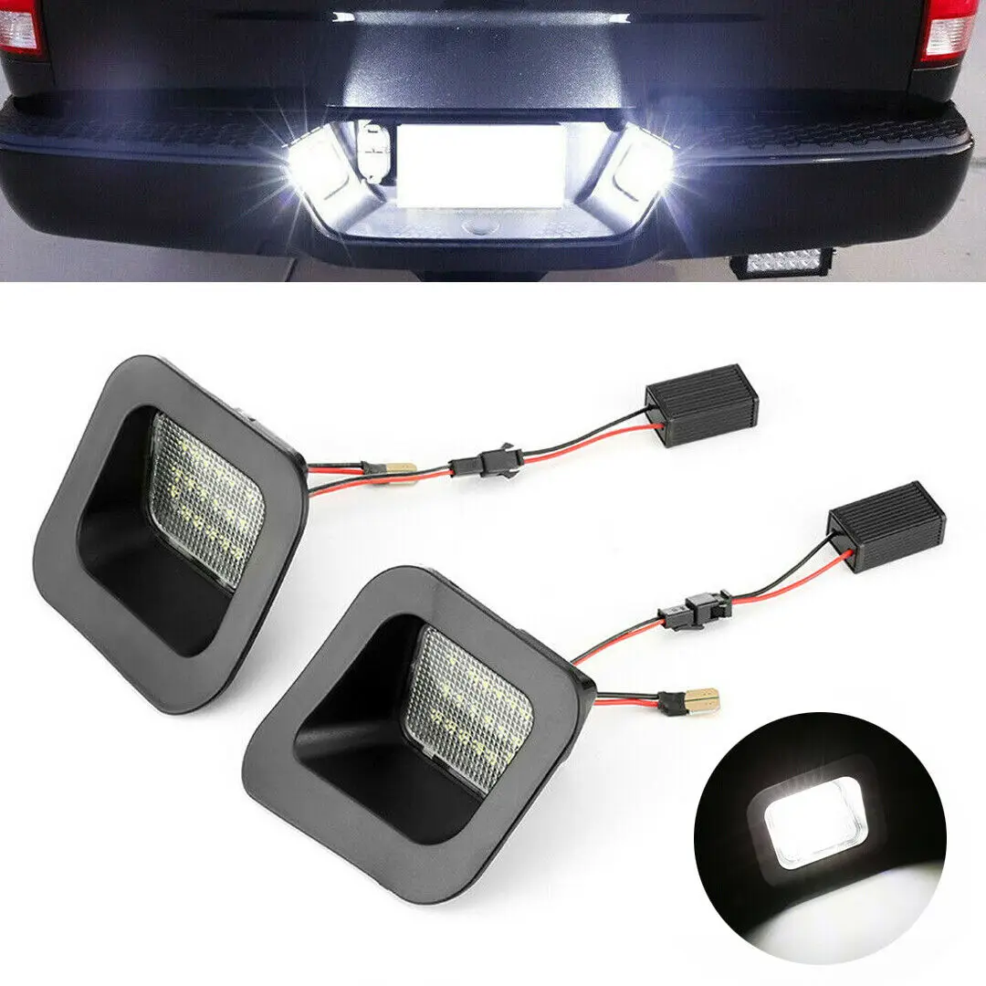 2pcs led License Plate Light Canbus Number Lamp For Dodge Ram 1500 2500 3500 2003-2018 1500 Classic 2019 White 12V