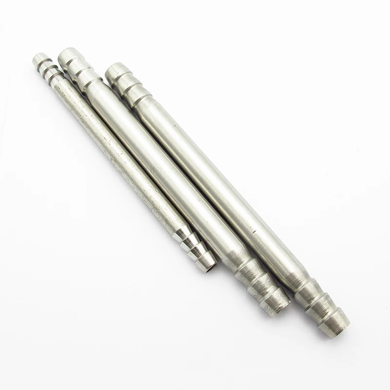 

304 Stainless Steel 2 Way Barbed Pipe Fitting Long Straight Coupling Connector Adapter 6/8/10/12/13/14/16/19/20mm Hose Barb