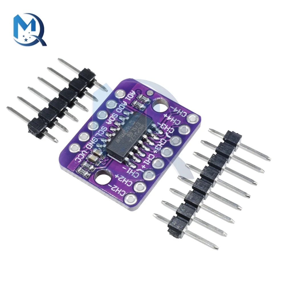 MCP3424 ADC Delta-sigma Analog-to-Digital Converter Low Noise High Accuracy 18 bits IIC I2C Interface For Arduino Raspberry Pi