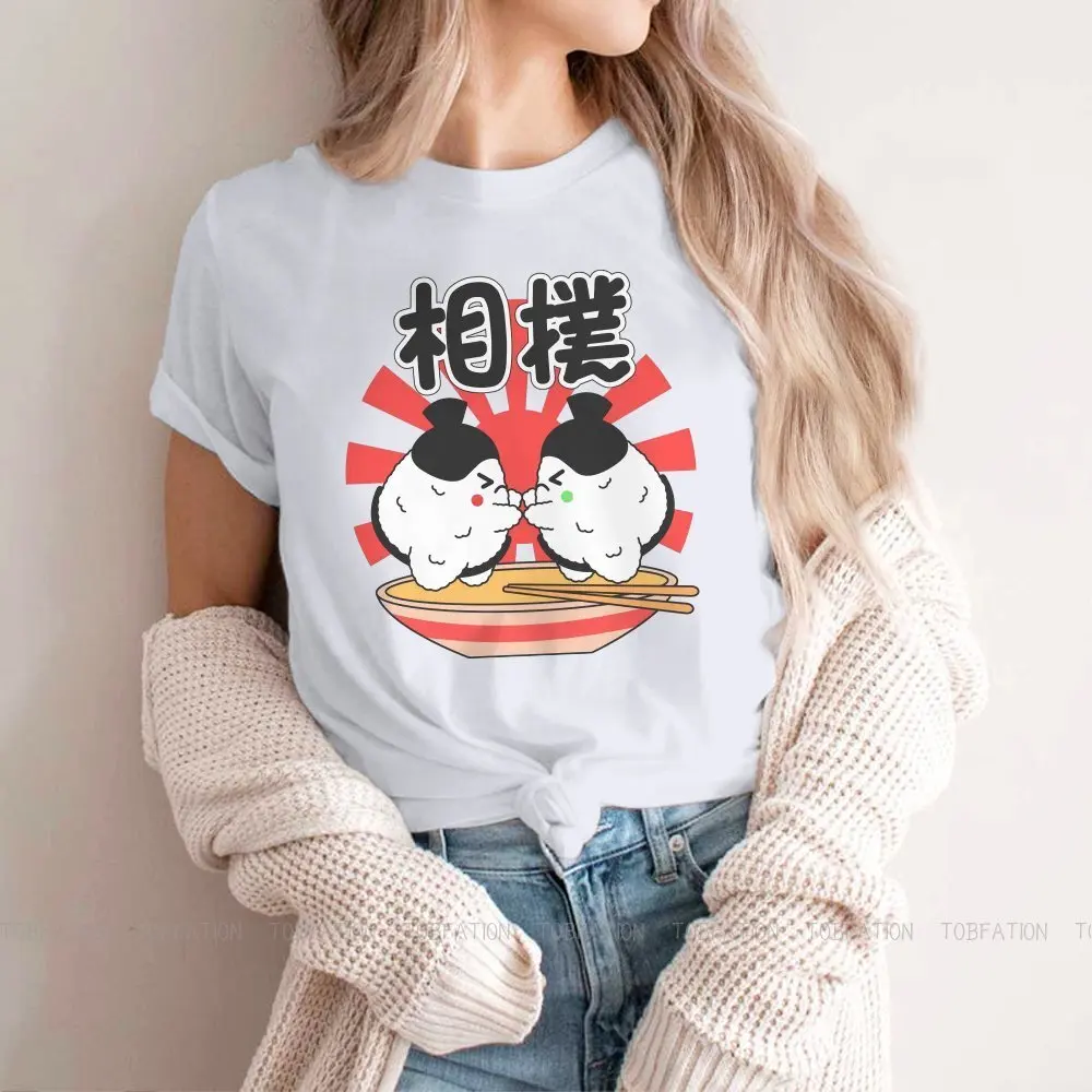 Sumo Female Shirts SUSHI Kawaii Food Vintage Women Clothing Harajuku Casual Feminine Blusas