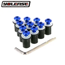 YAMAHA YZF-R1 YZF-R3 YZF-R6 YZF-R15 YZF-R25 MT-03 MT-25 오토바이 앞 유리 볼트 나사 너트 패스너 키트 M5 5mm 10PCS