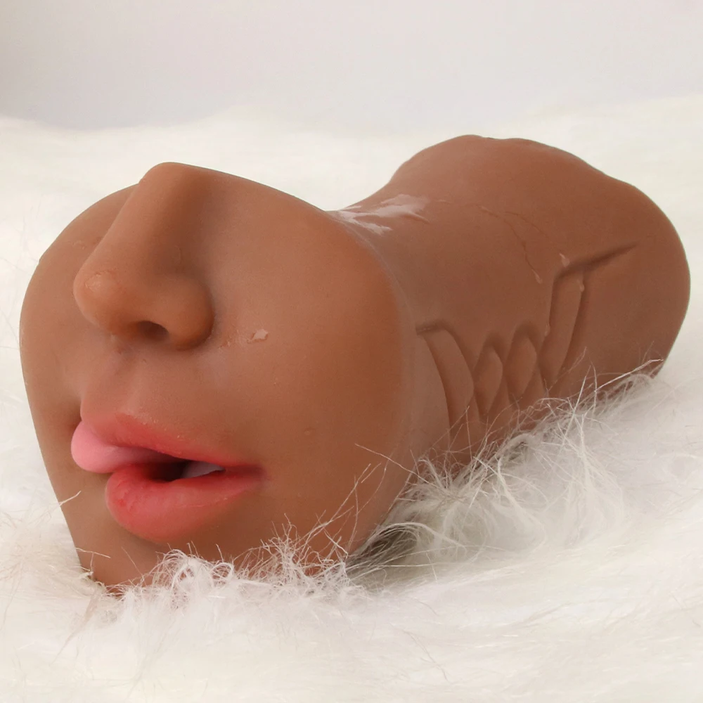 Male Masturbator 3d Deep Throat Oral Adult Products Artificial Real Feeling Vagina Pocket Pussy Tongue Blowjob Sex Toys For Men