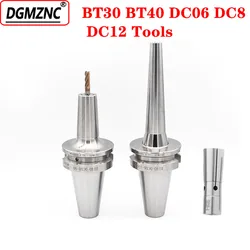 1pcs BT40 BT30 DC06 DC8 DC12 slim collet chuk tool holders for cnc machine deep processing