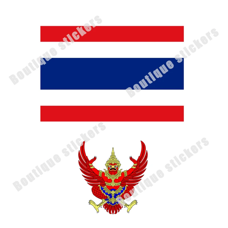 تايلاند العلم الوطني شعار رخصة القيادة شعار ملصق جودة عالية غطاء الفينيل مقاوم للماء خدش سيارة على الطرق الوعرة سباق #1