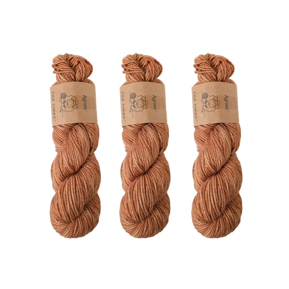 3 stks Breigaren Merinowol Hand Zachte Trui Sjaal Hoed Geweven Regenboog Baby DK Draad 100g/Strand