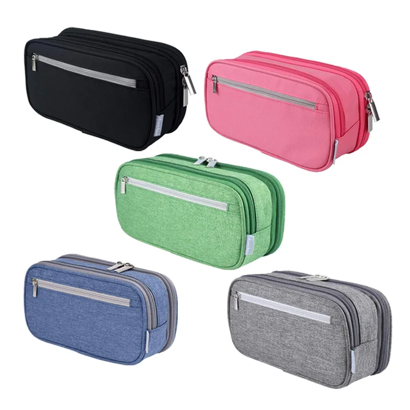 Large-capacity Multi-function Pencil Case Waterproof Three-layer Pencil Bag Kids School Office Pencils Pouch Stationery Gift