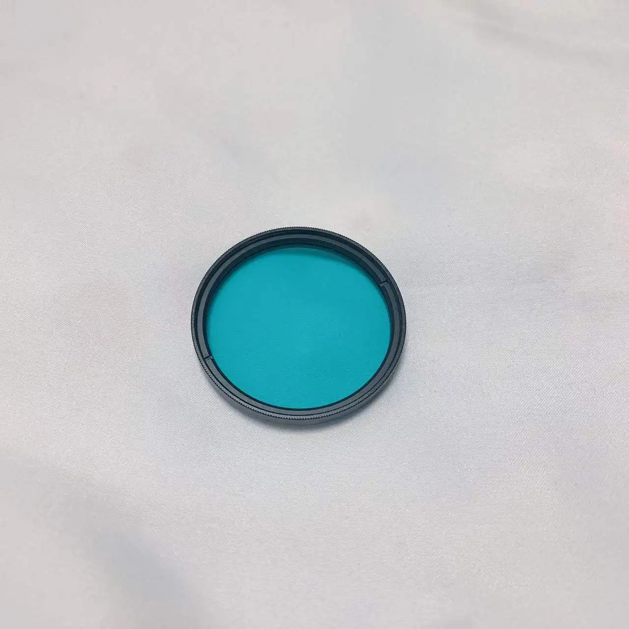 blue color filter glass ir cut filter BG39 with metal frame thread screw frame for Photography video camera