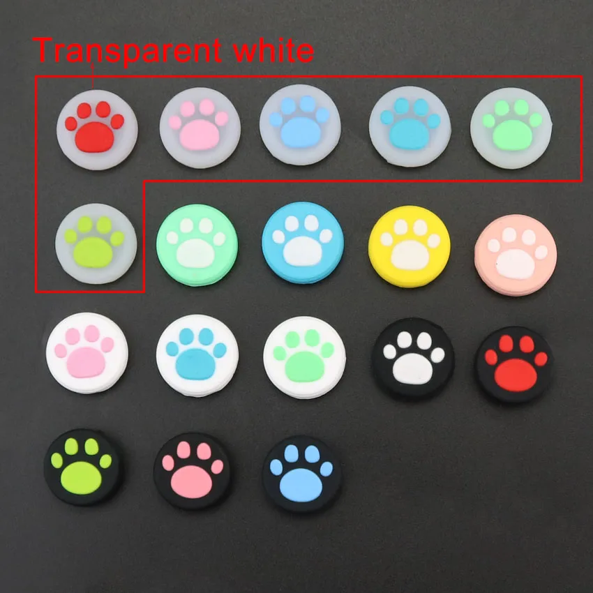 1 piece Cat Paw Claw Silicone Thumb Grips Cover for Nintend Switch NS  Joy Con Analog Stick Caps Skin for JoyCon Joystick Grip