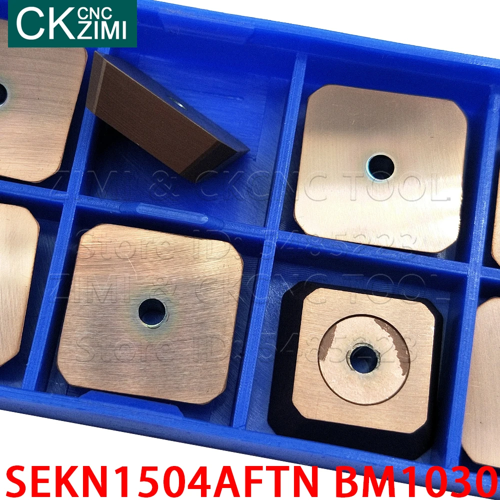 SEKN1504AFTN) เม็ด1504 AFTN BM1030คาร์ไบด์มิลลิ่งแทรกเครื่องมือCNCมีดแบบแทรกเครื่องมือสำหรับสแตนเลส